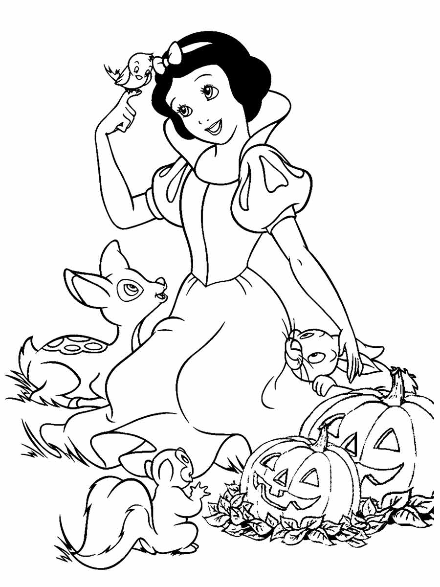 branca de neve para colorir 45