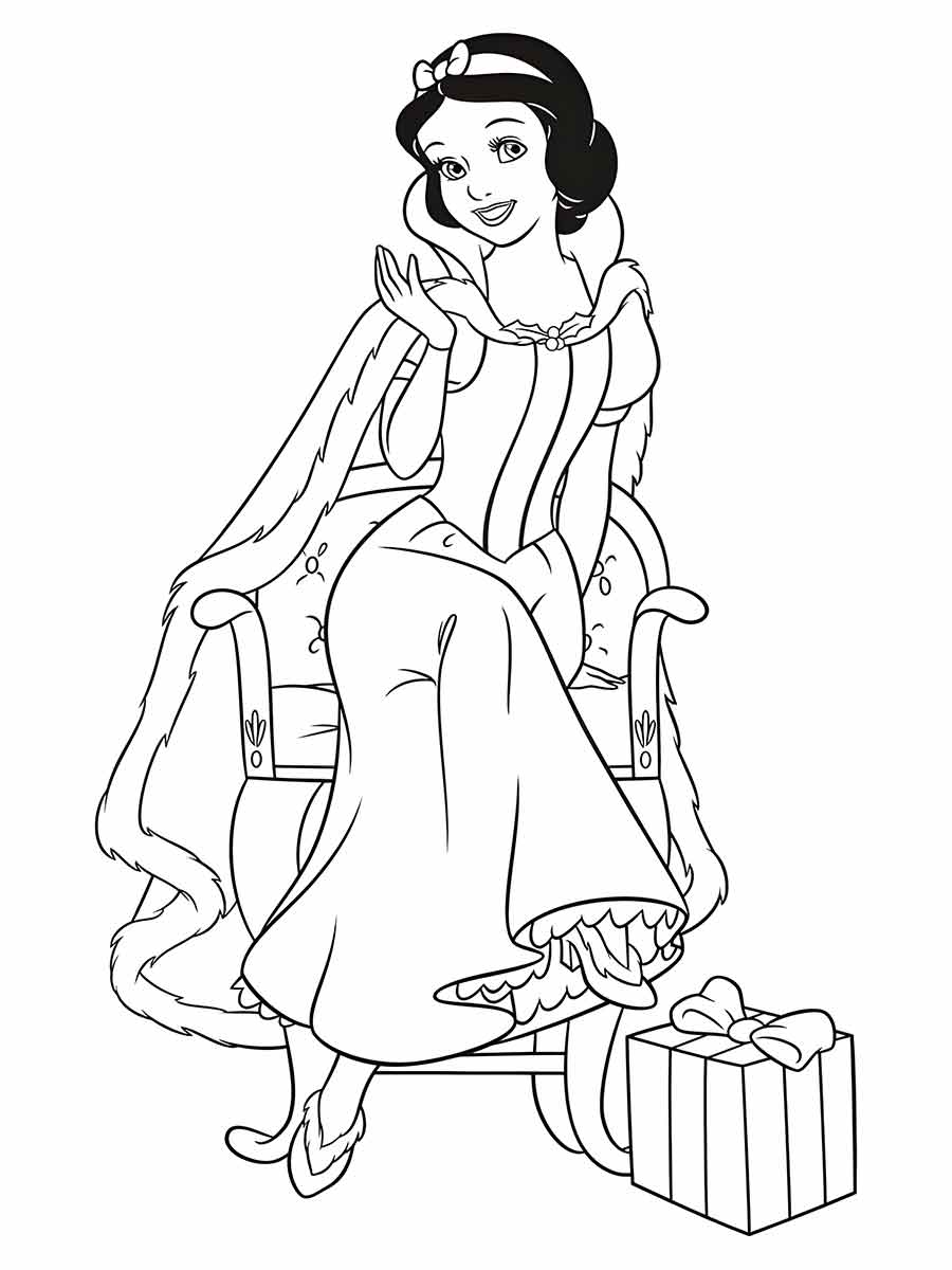 branca de neve para colorir 9