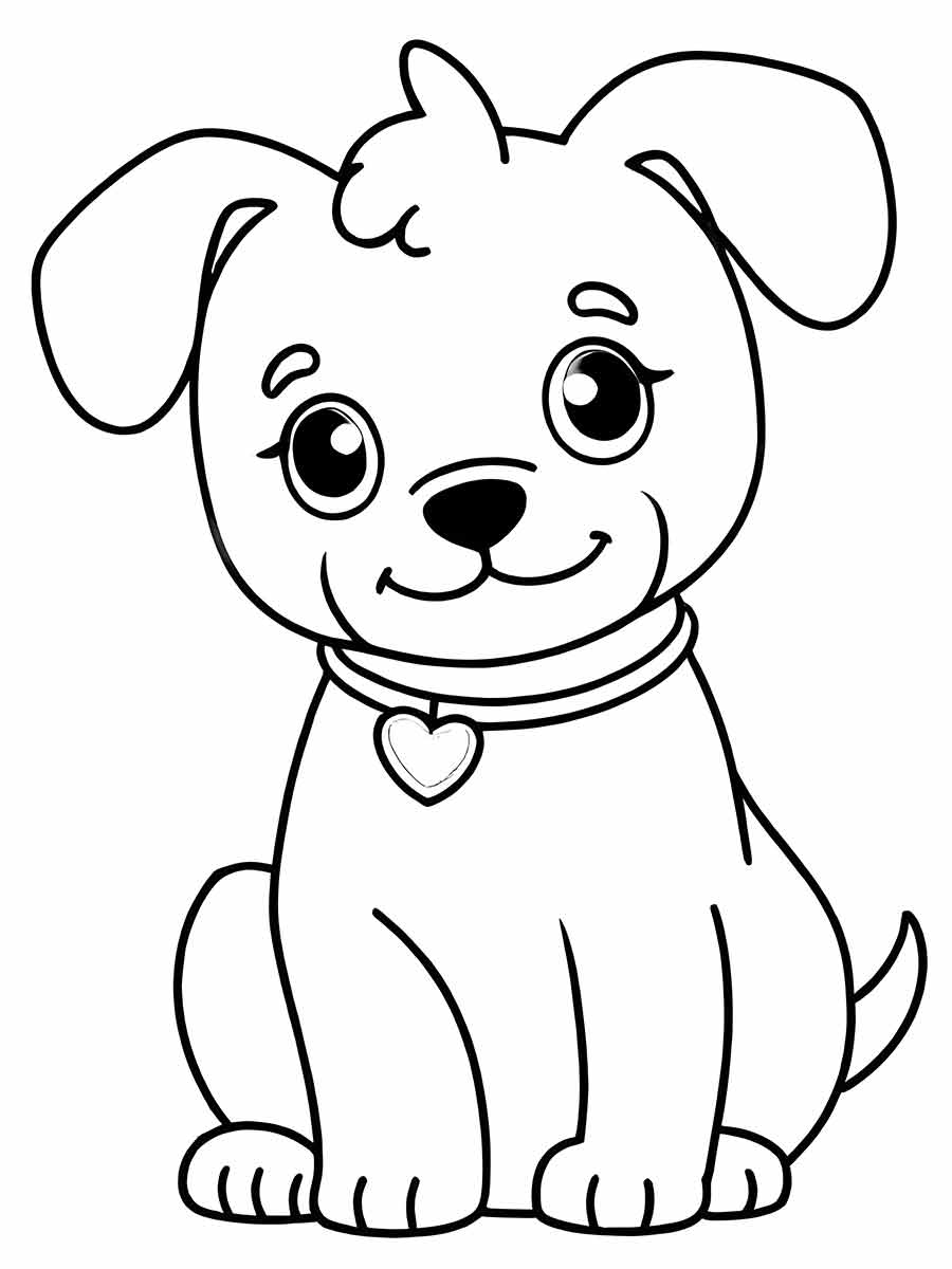 cachorro para colorir 10