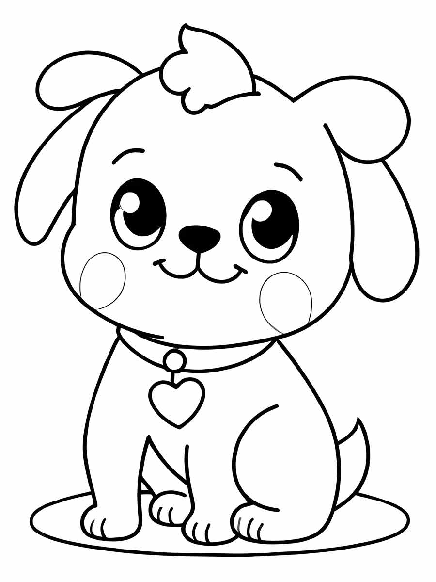 cachorro para colorir 13