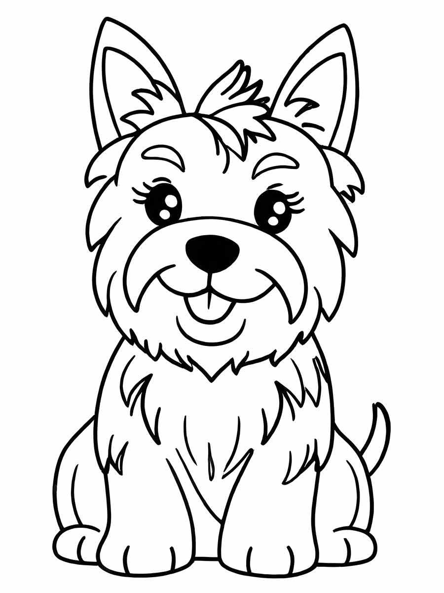 cachorro para colorir 19