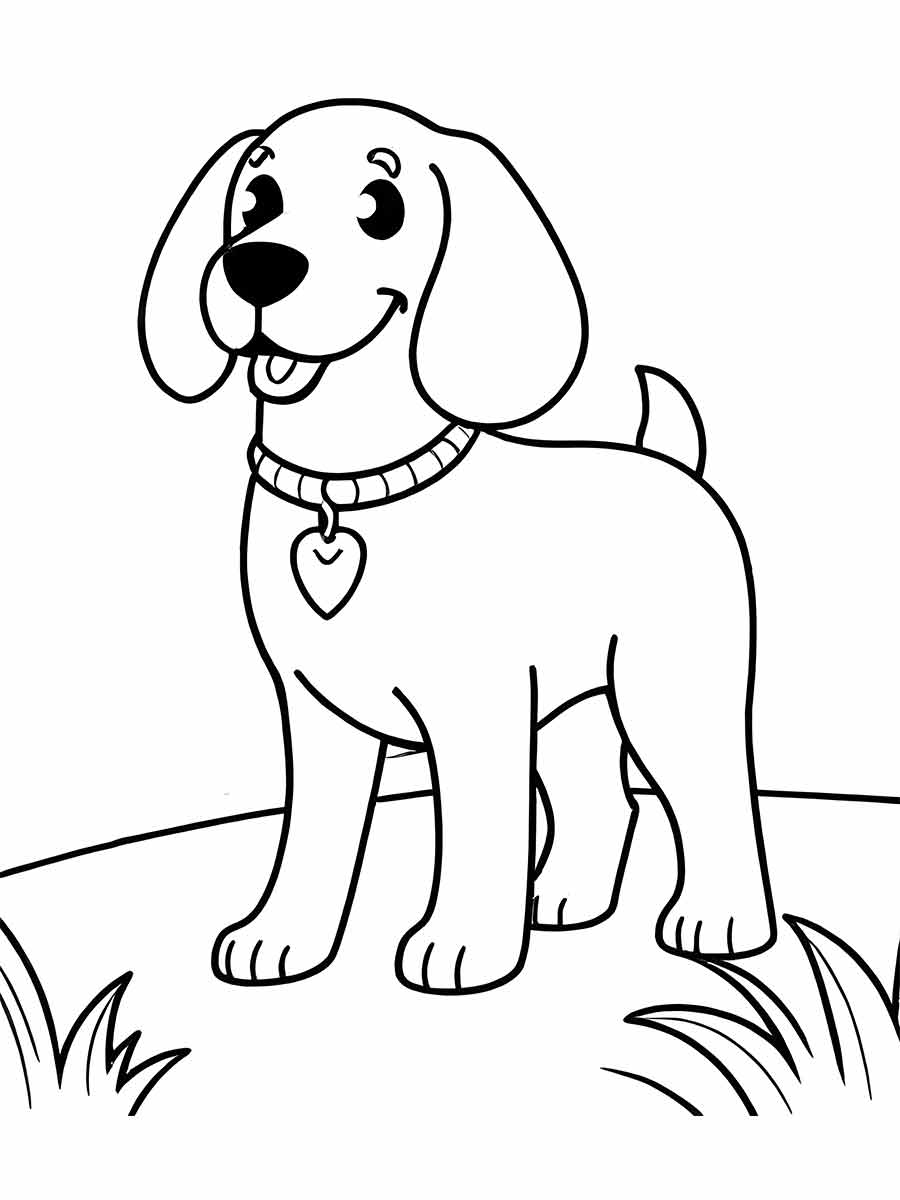 cachorro para colorir 4