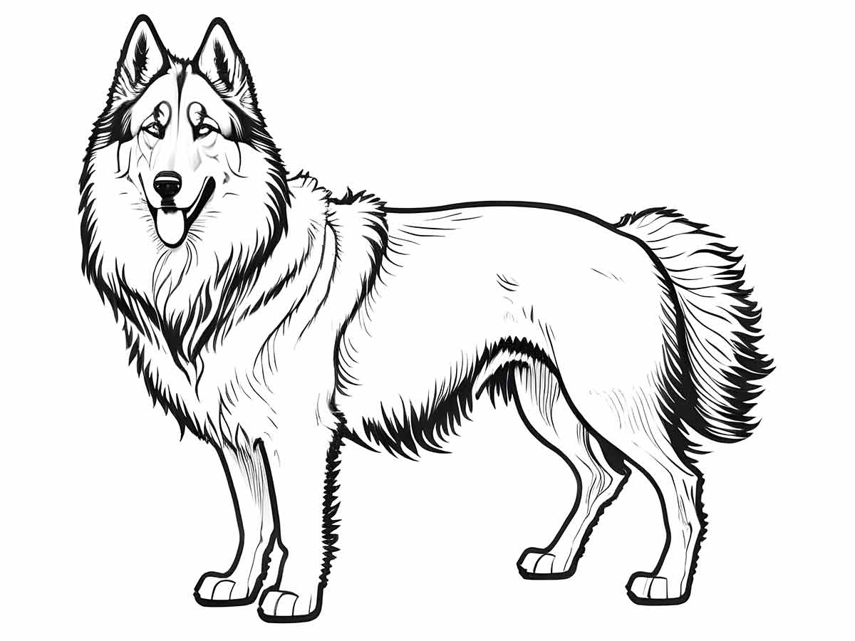 cachorro para colorir belga tervuren grande