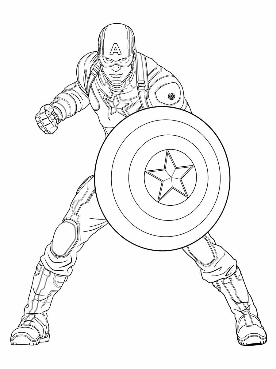 capitao america para colorir 10