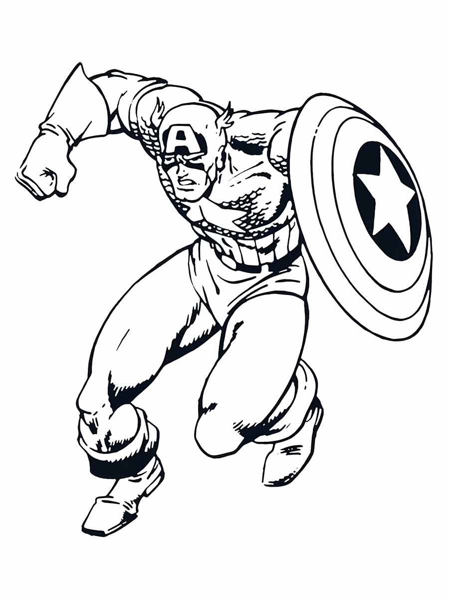 capitao america para colorir 18