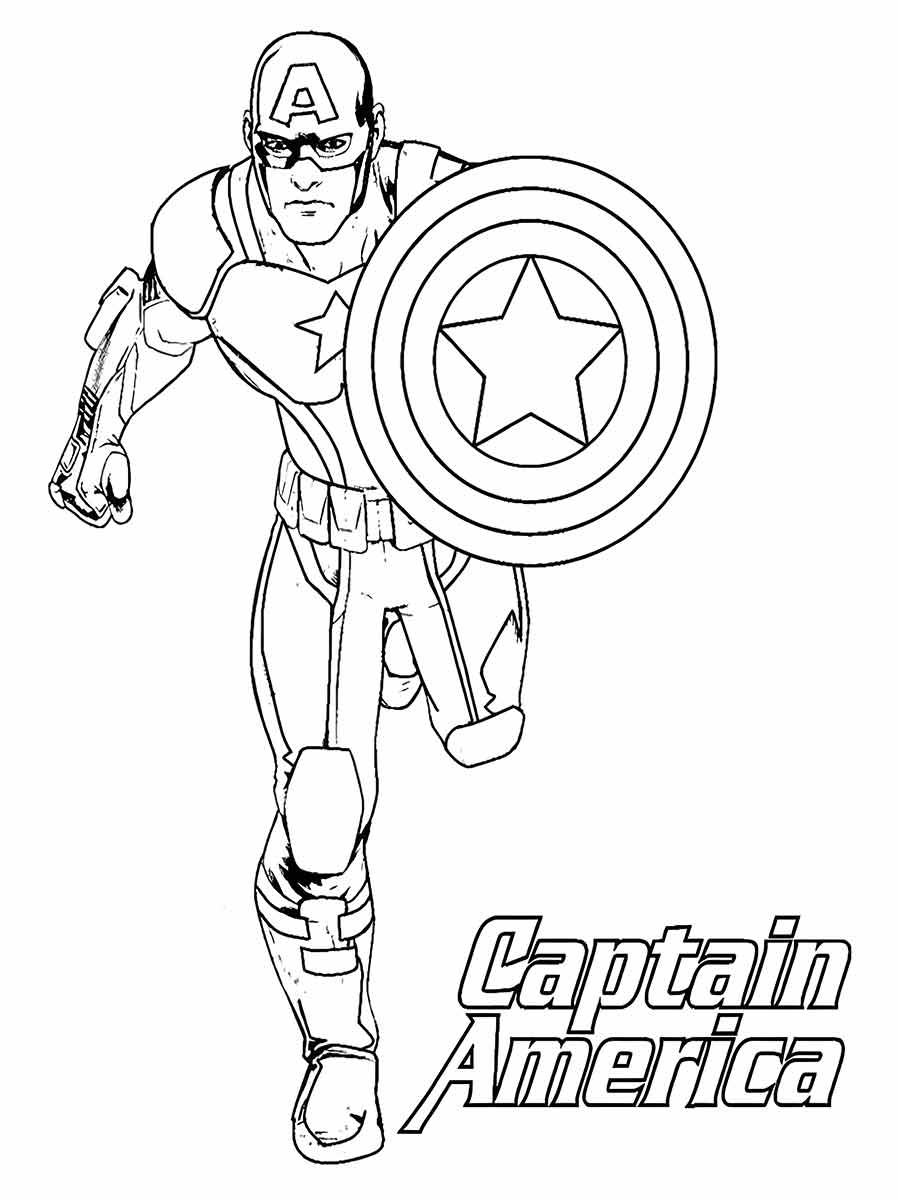 capitao america para colorir 20