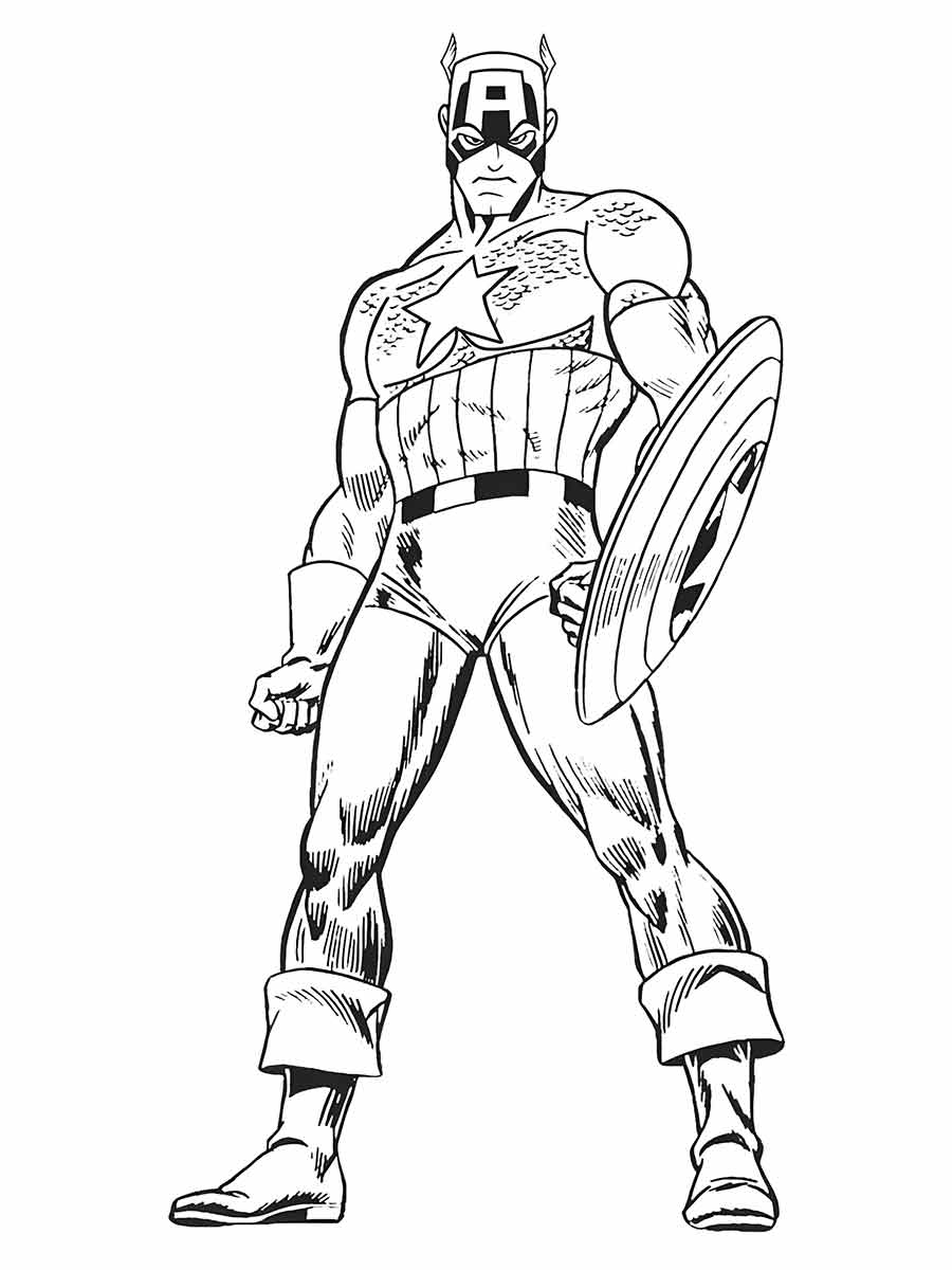 capitao america para colorir 29