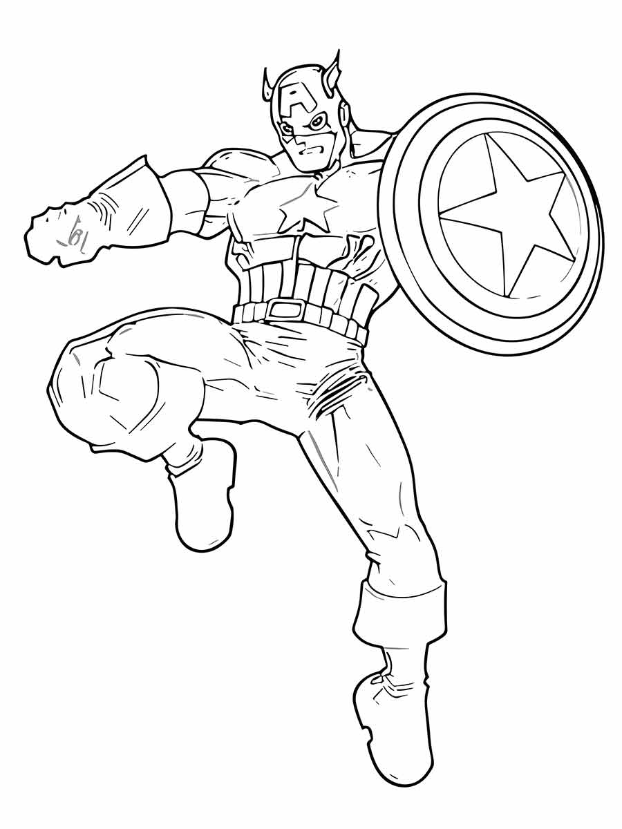 capitao america para colorir 31