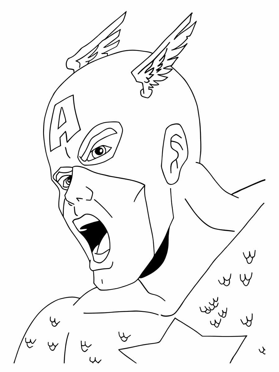 capitao america para colorir 38