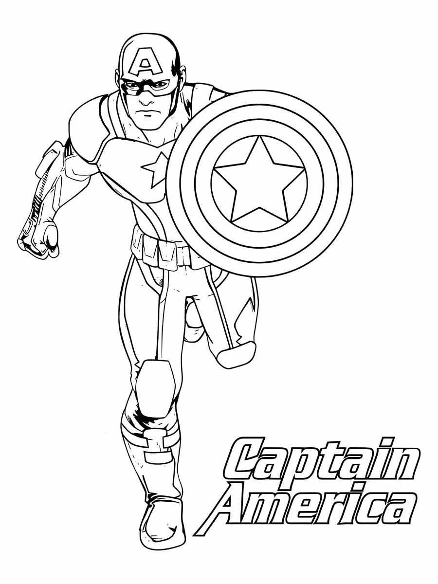 capitao america para colorir 43