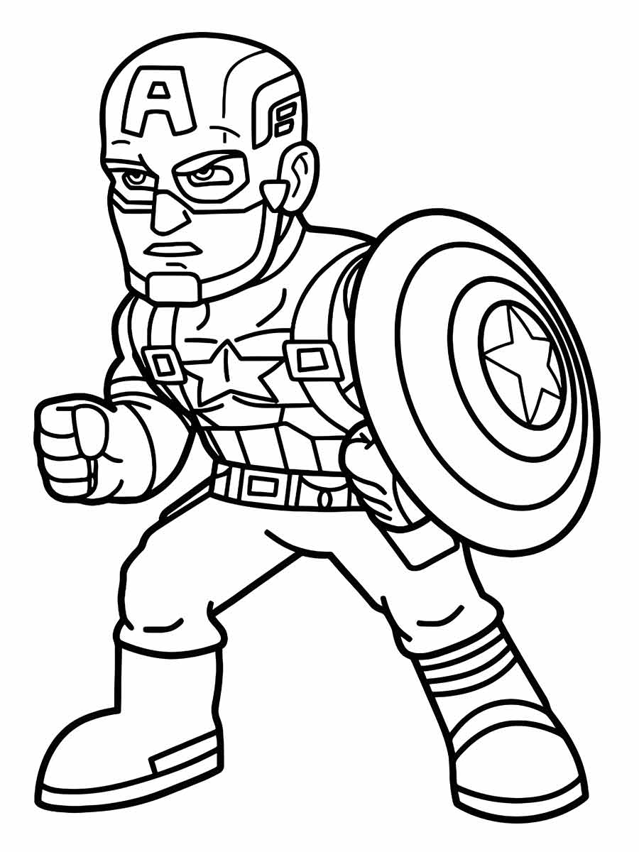 capitao america para colorir 46