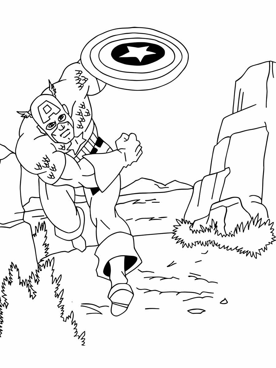 capitao america para colorir 49