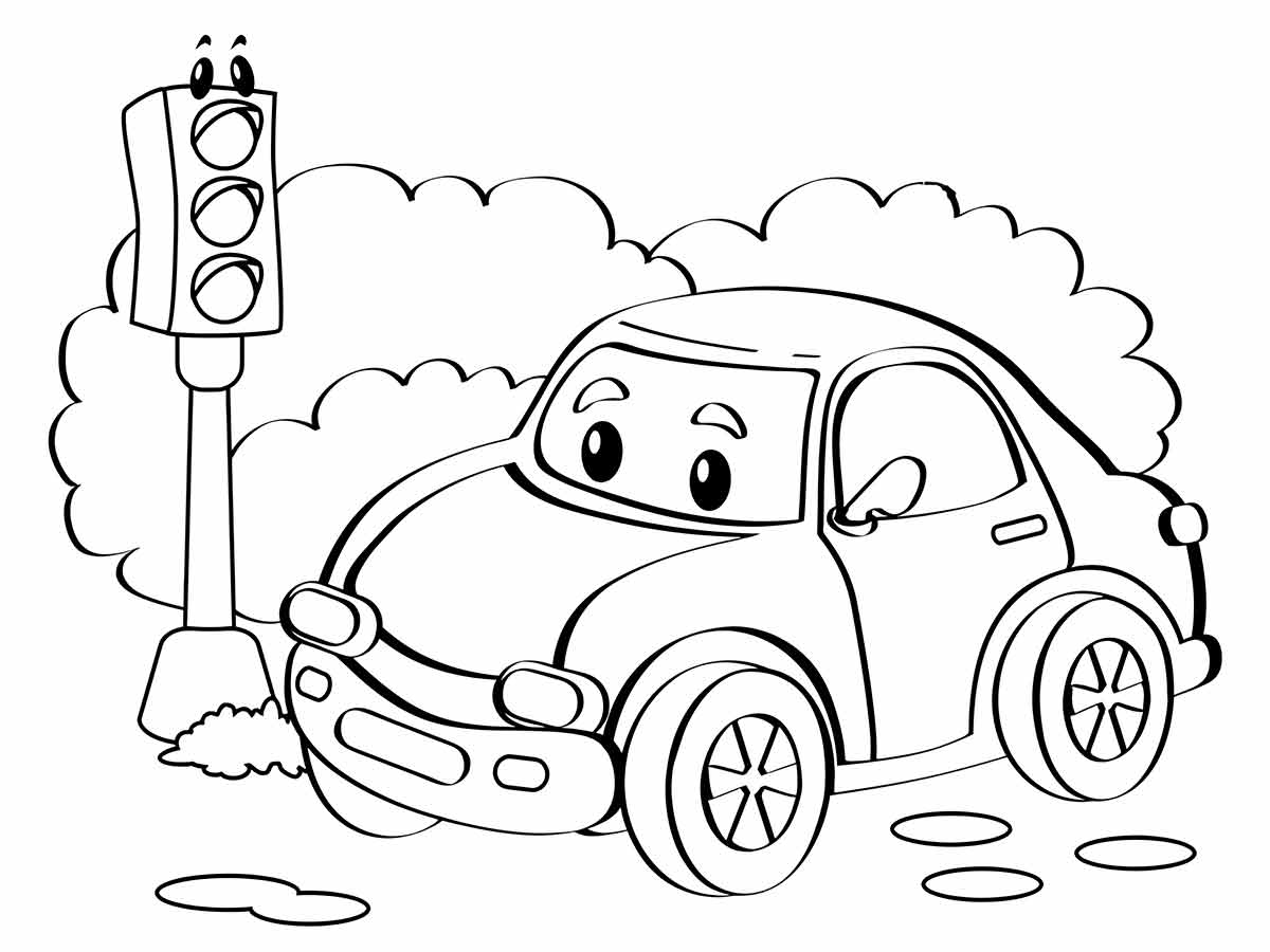 carro desenho infantil para colorir 2