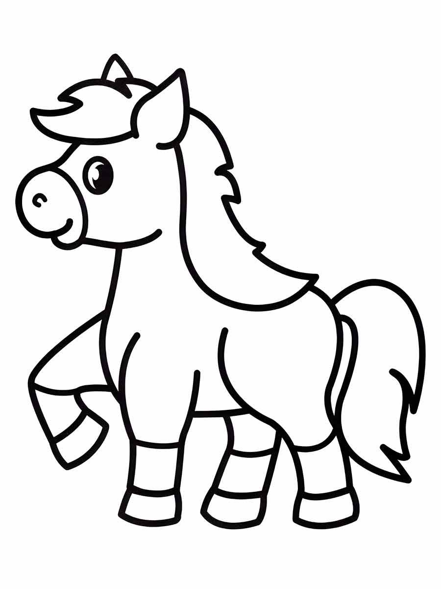 cavalo desenho infantil para colorir