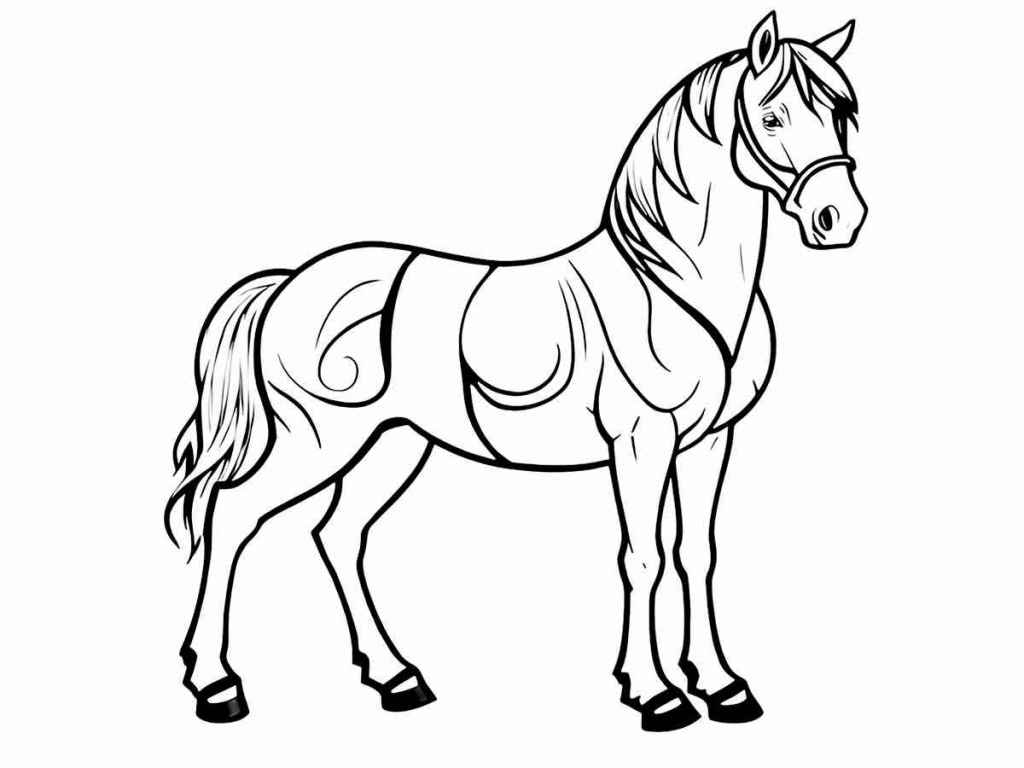 cavalo para colorir 15