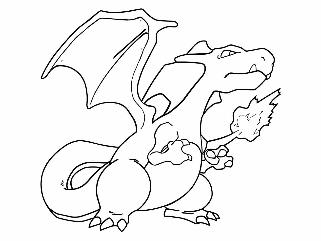 charizard para colorir 11