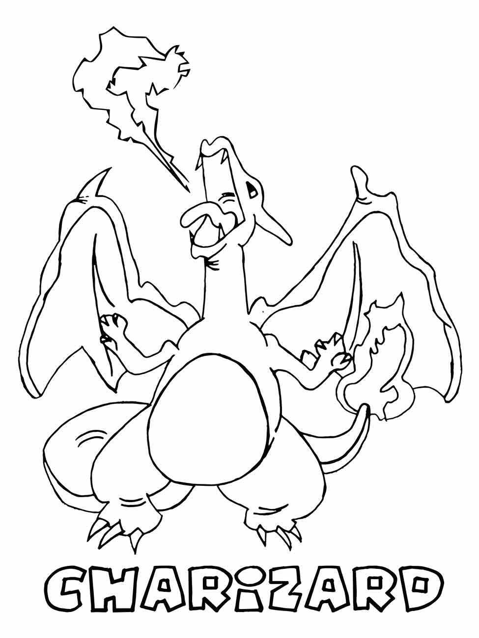 charizard para colorir 15