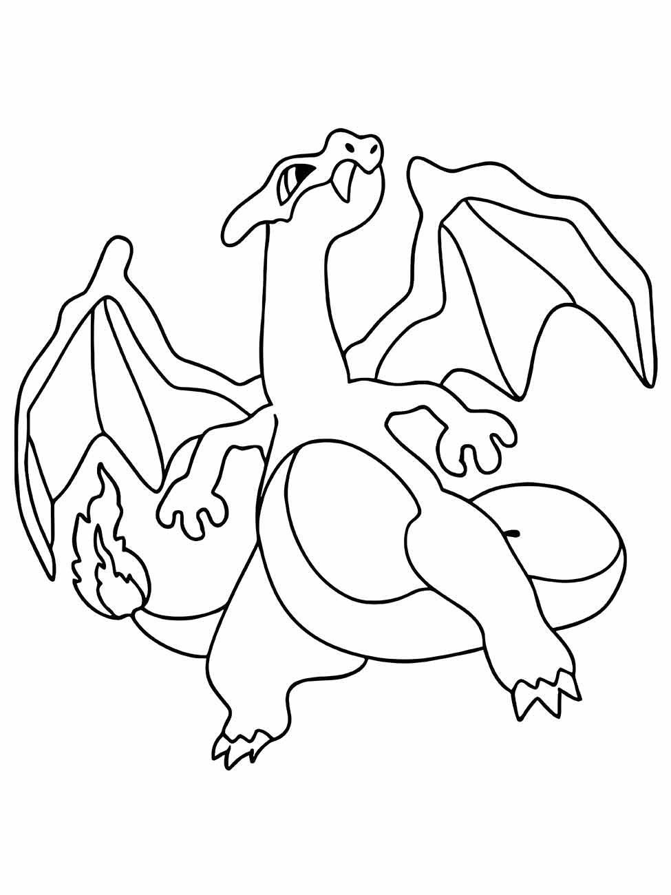 charizard para colorir 2