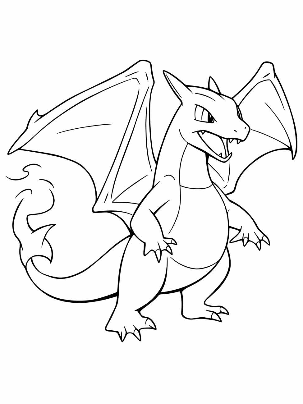 charizard para colorir 3