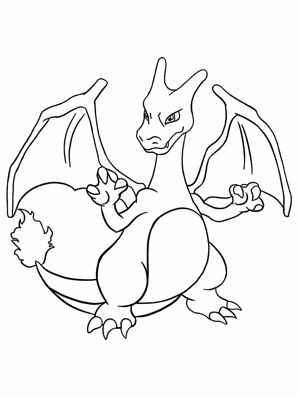 charizard para colorir 4