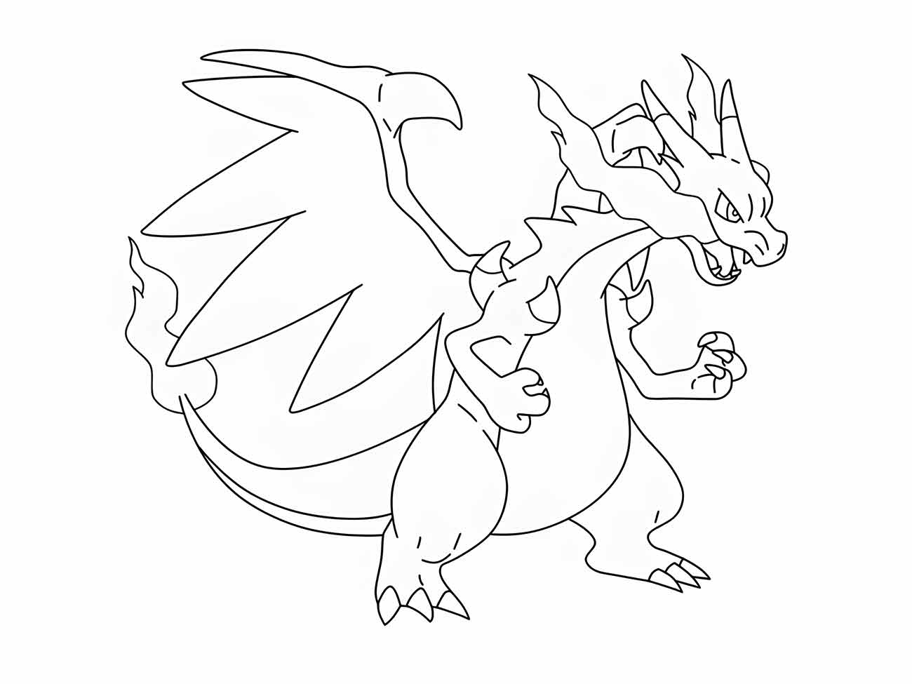 charizard para colorir 5