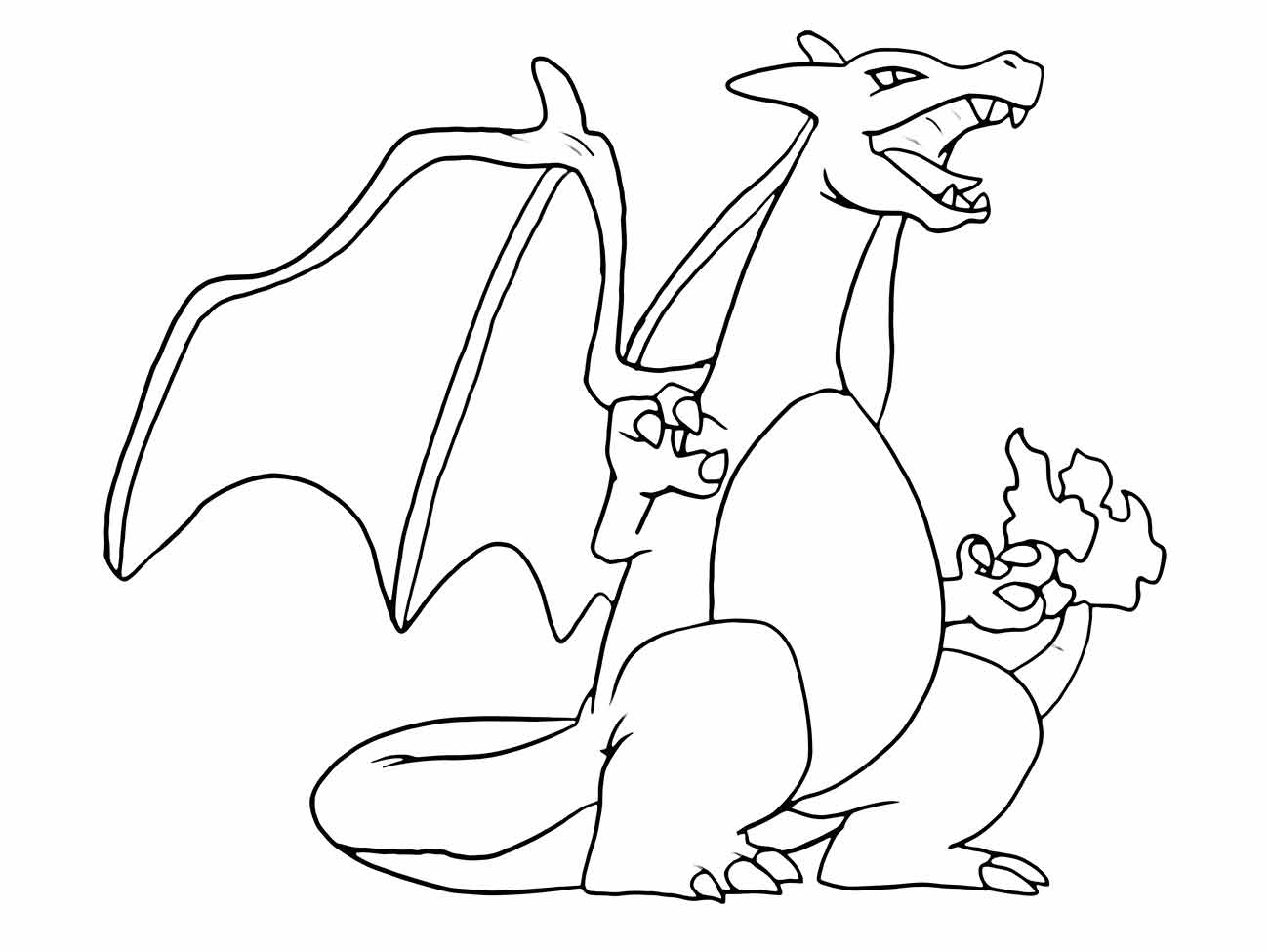 charizard para colorir 6