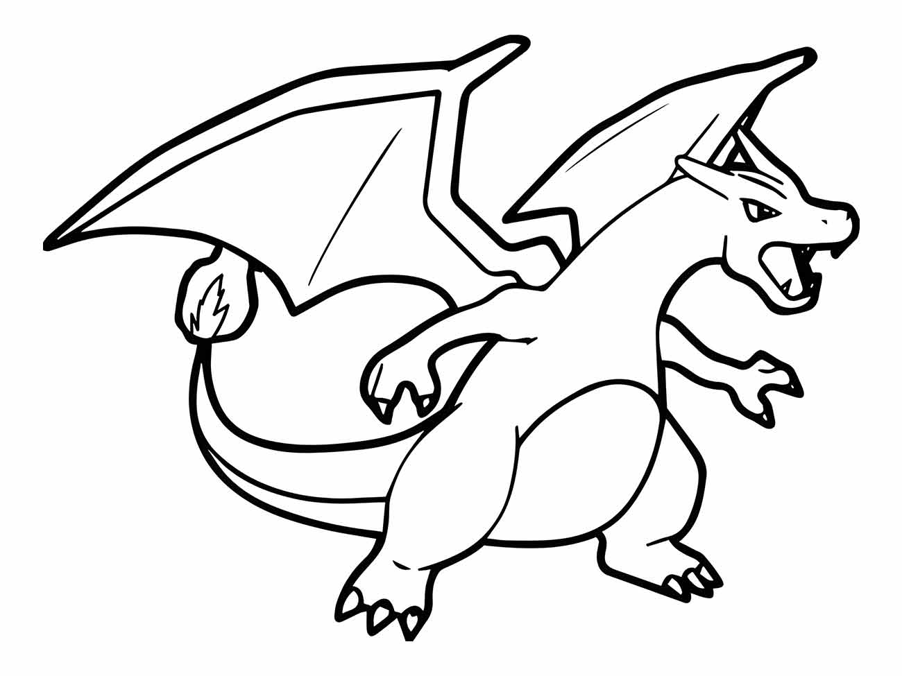 charizard para colorir 8