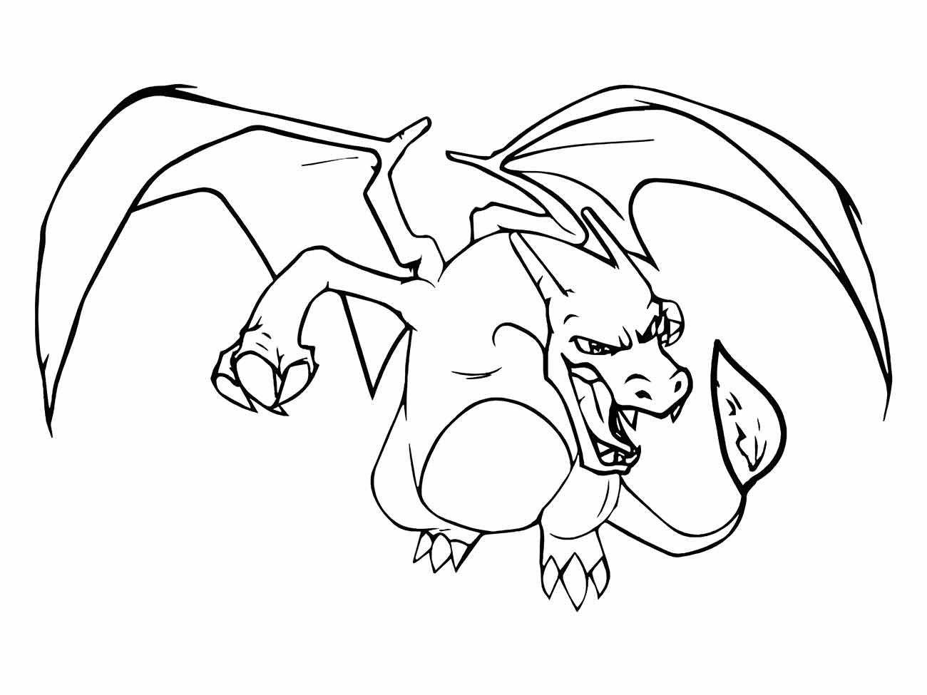 charizard para colorir 9