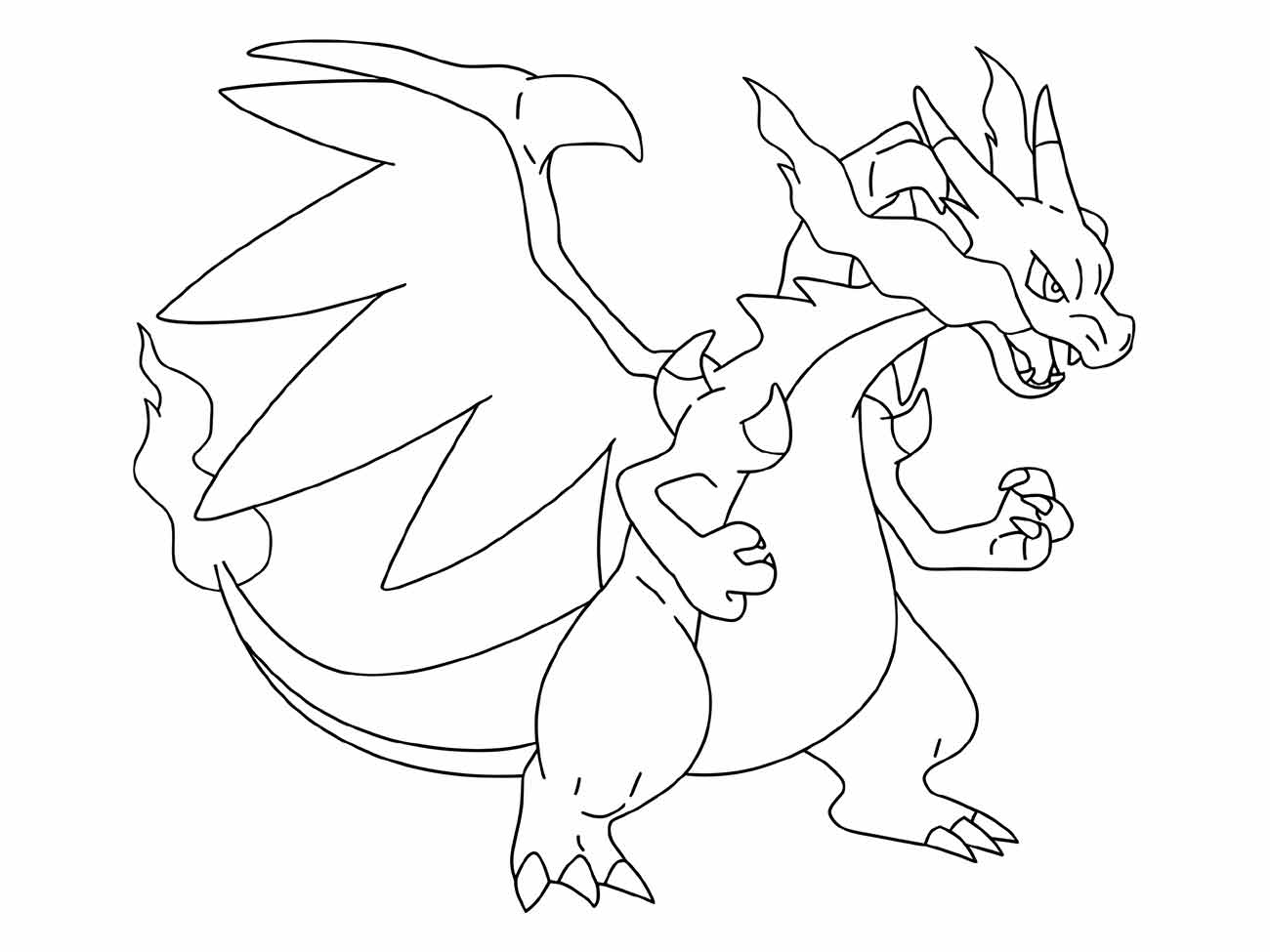 charizard para colorir