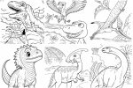 colorir Dinossauros para colorir