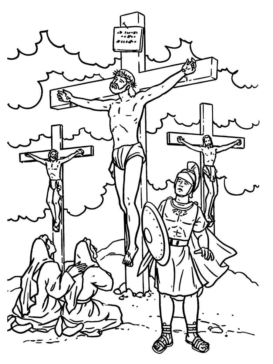 crucificacao jesus ao lado ladroes