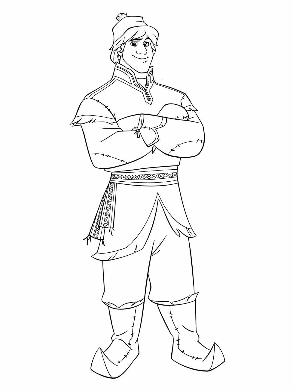 desenho Kristoff para colorir