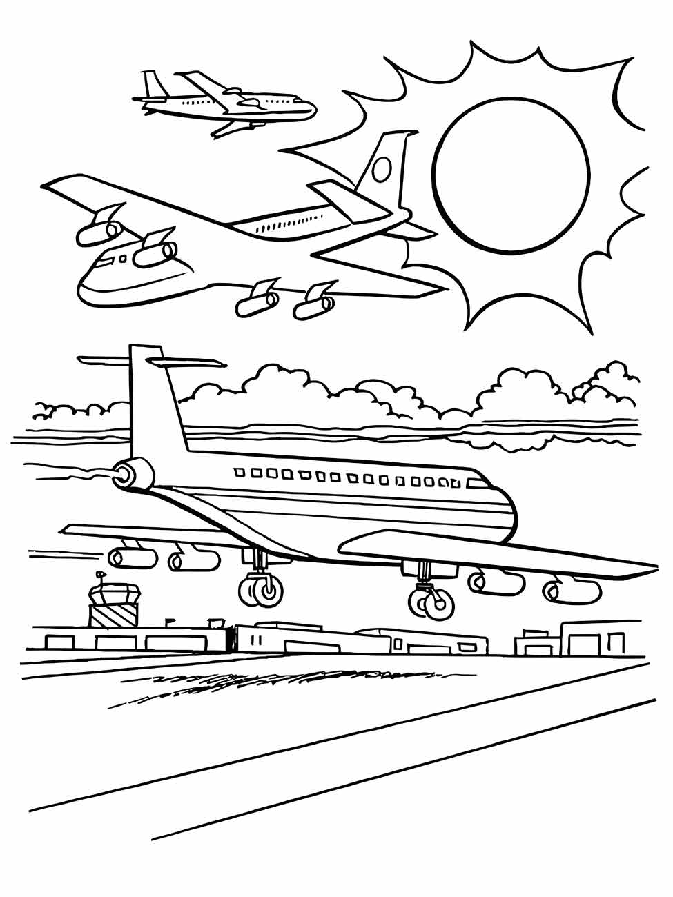 desenho aviao para colorir 38