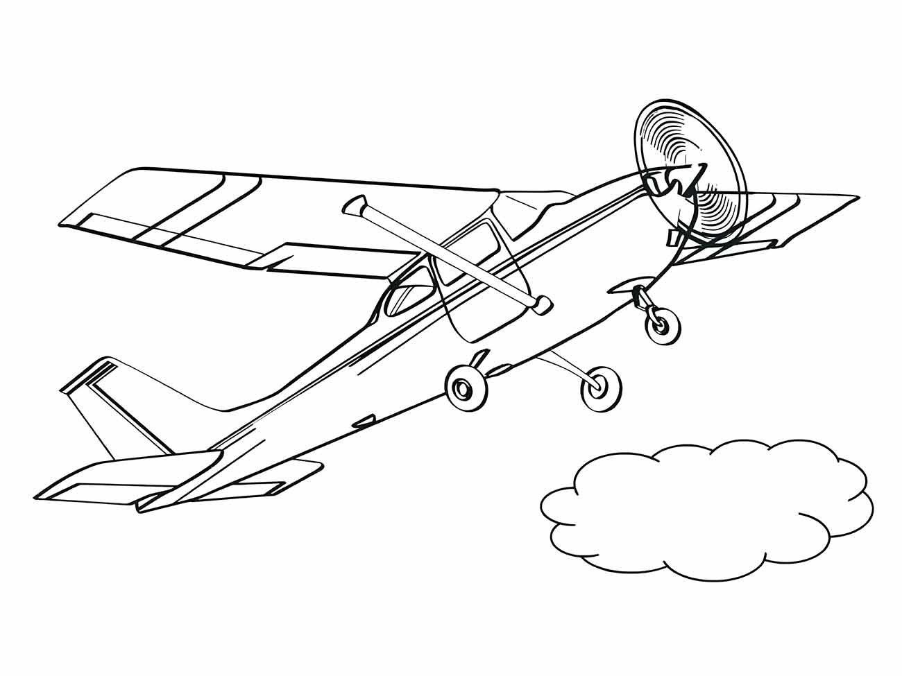 desenho aviao para colorir 46