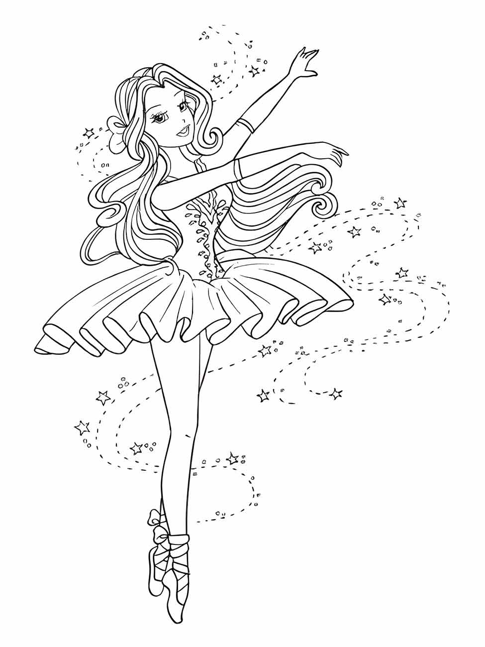 desenho bailarina para colorir 21