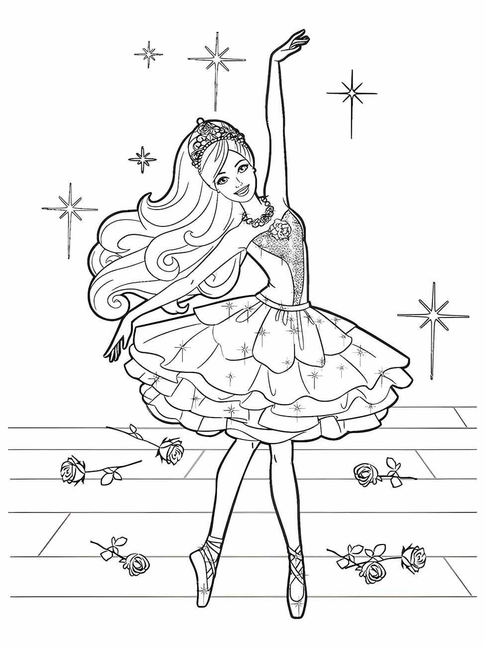 desenho bailarina para colorir 23