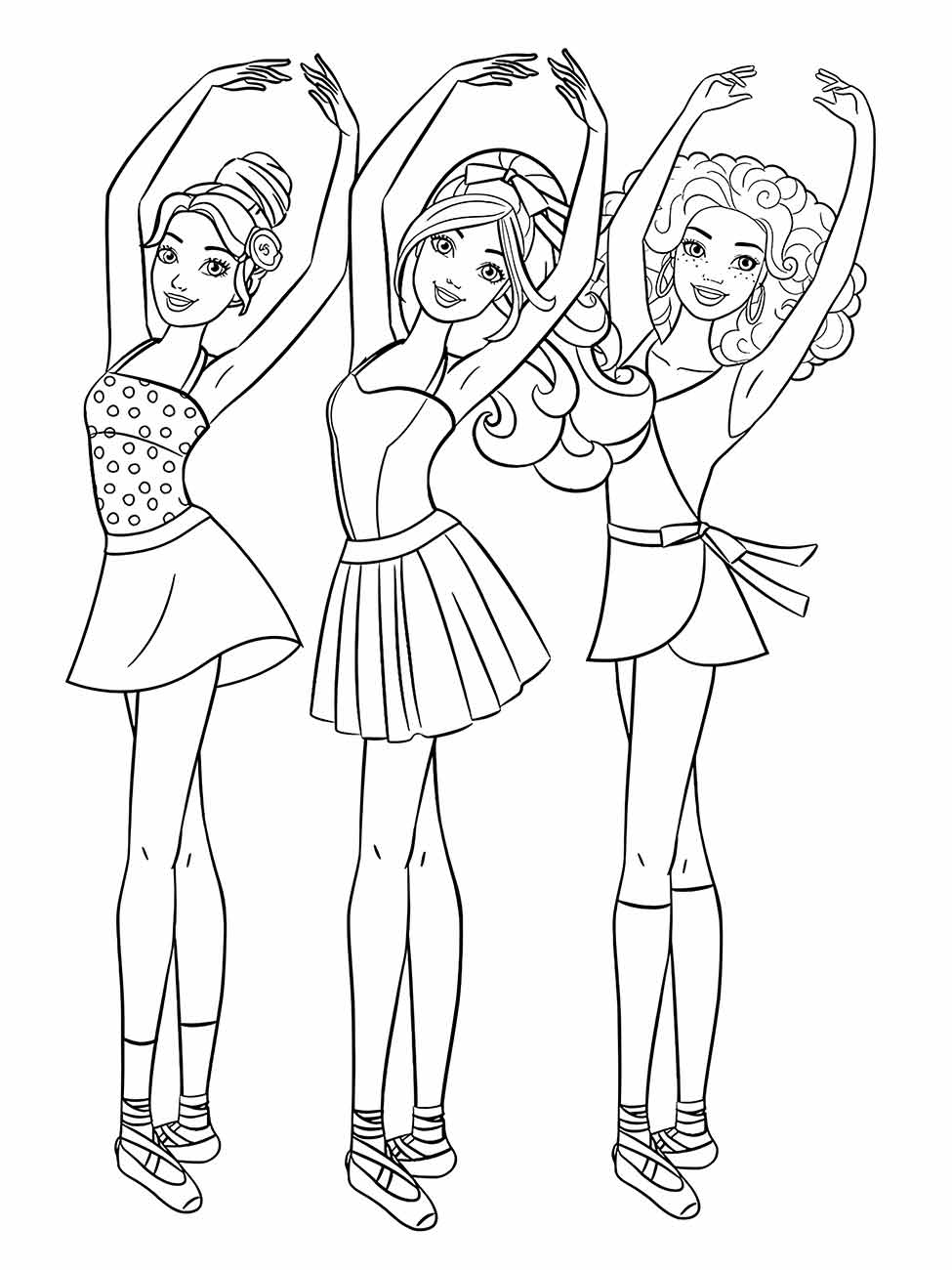 desenho bailarinas para colorir 25