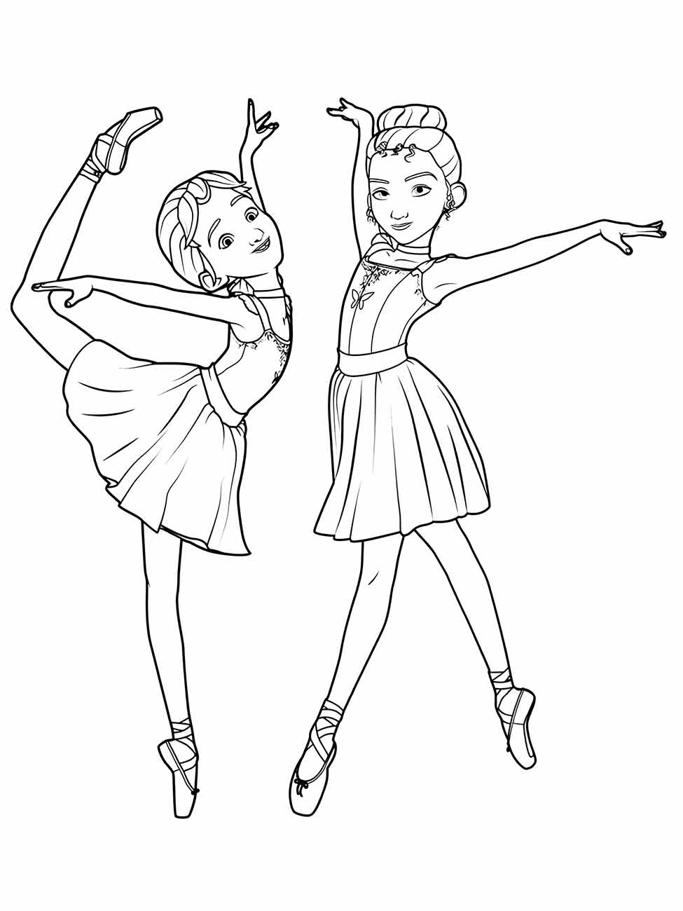 desenho bailarinas para colorir 28