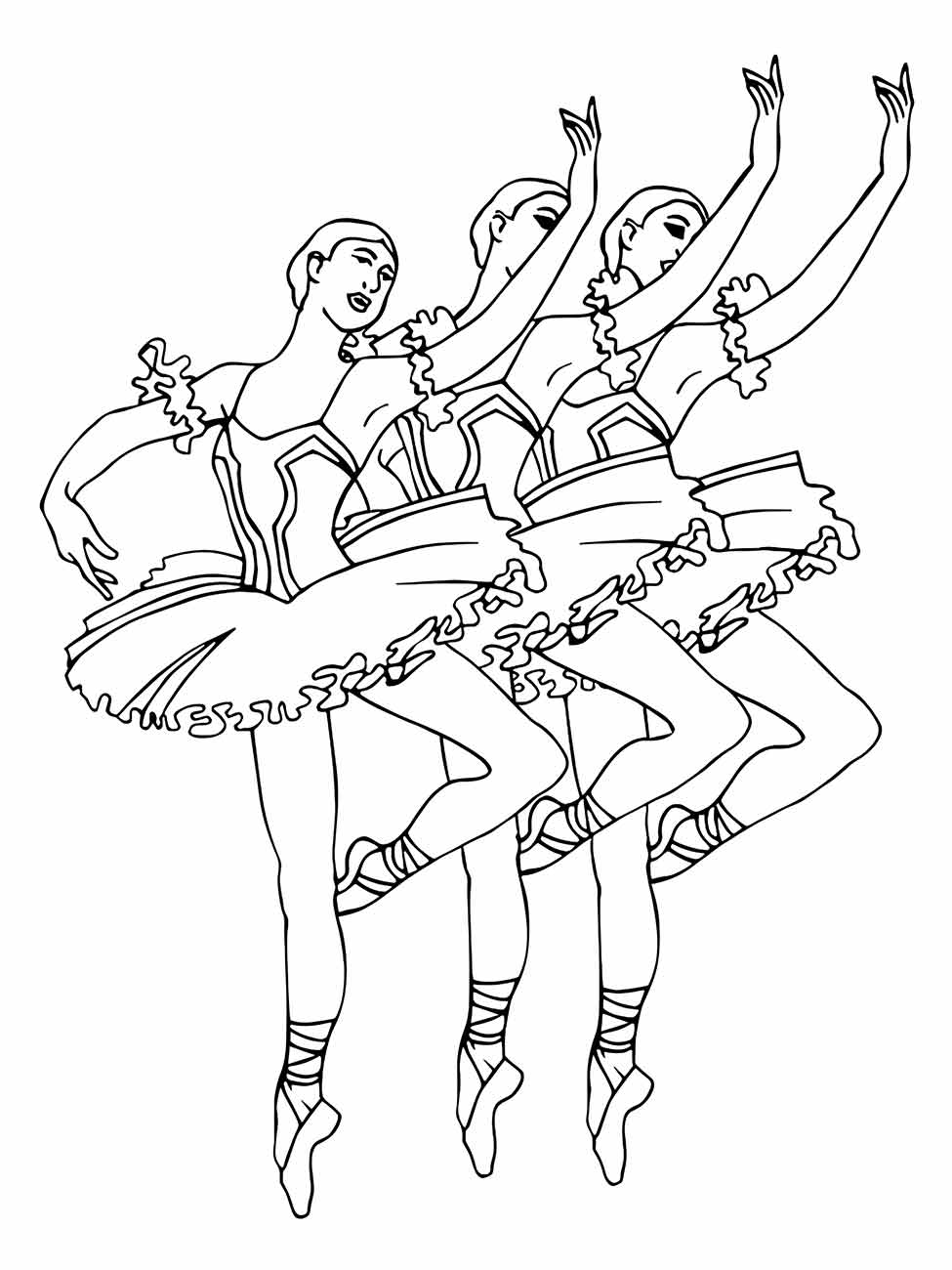 desenho bailarinas para colorir 29