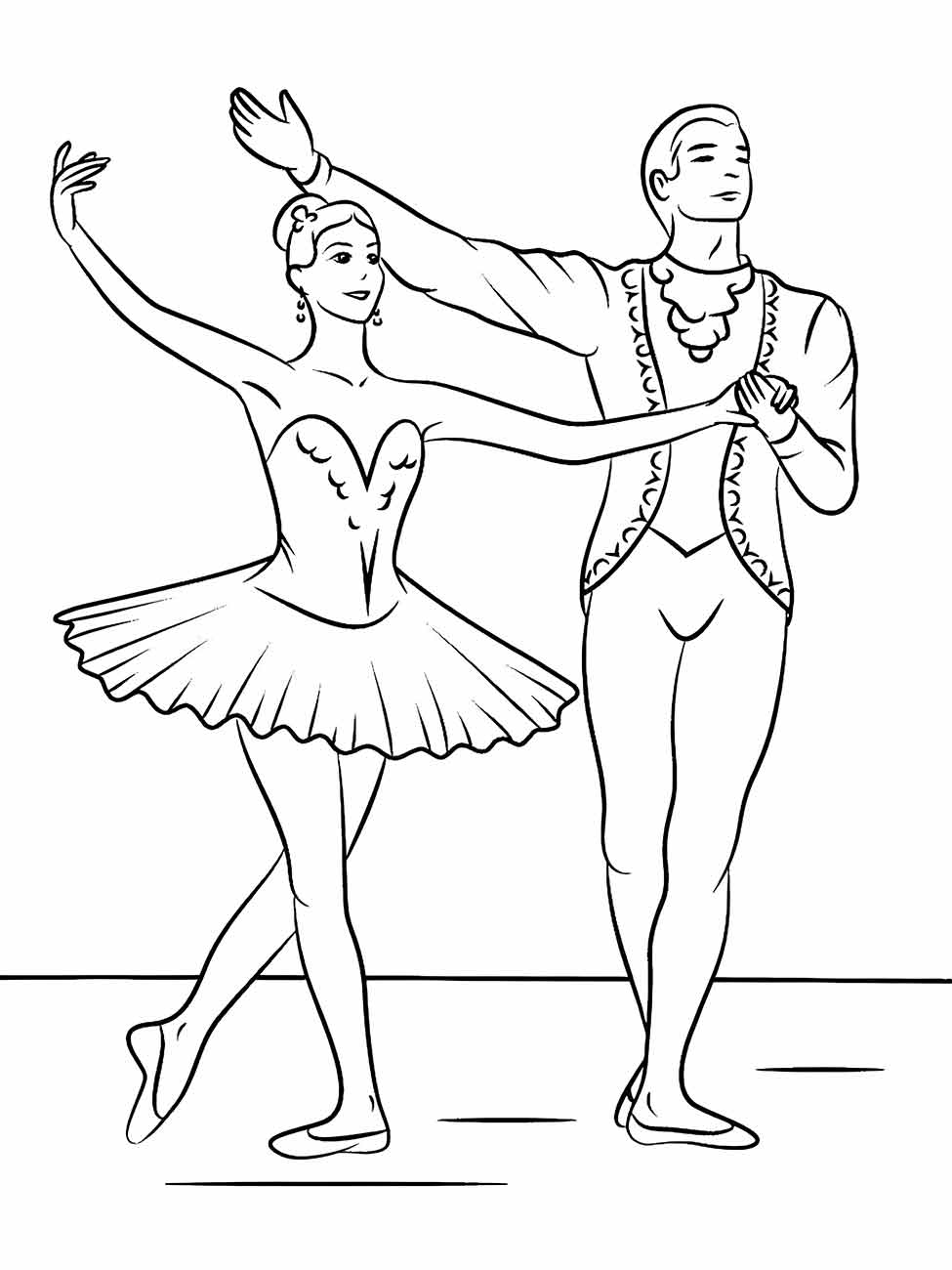 desenho bailarinas para colorir 30