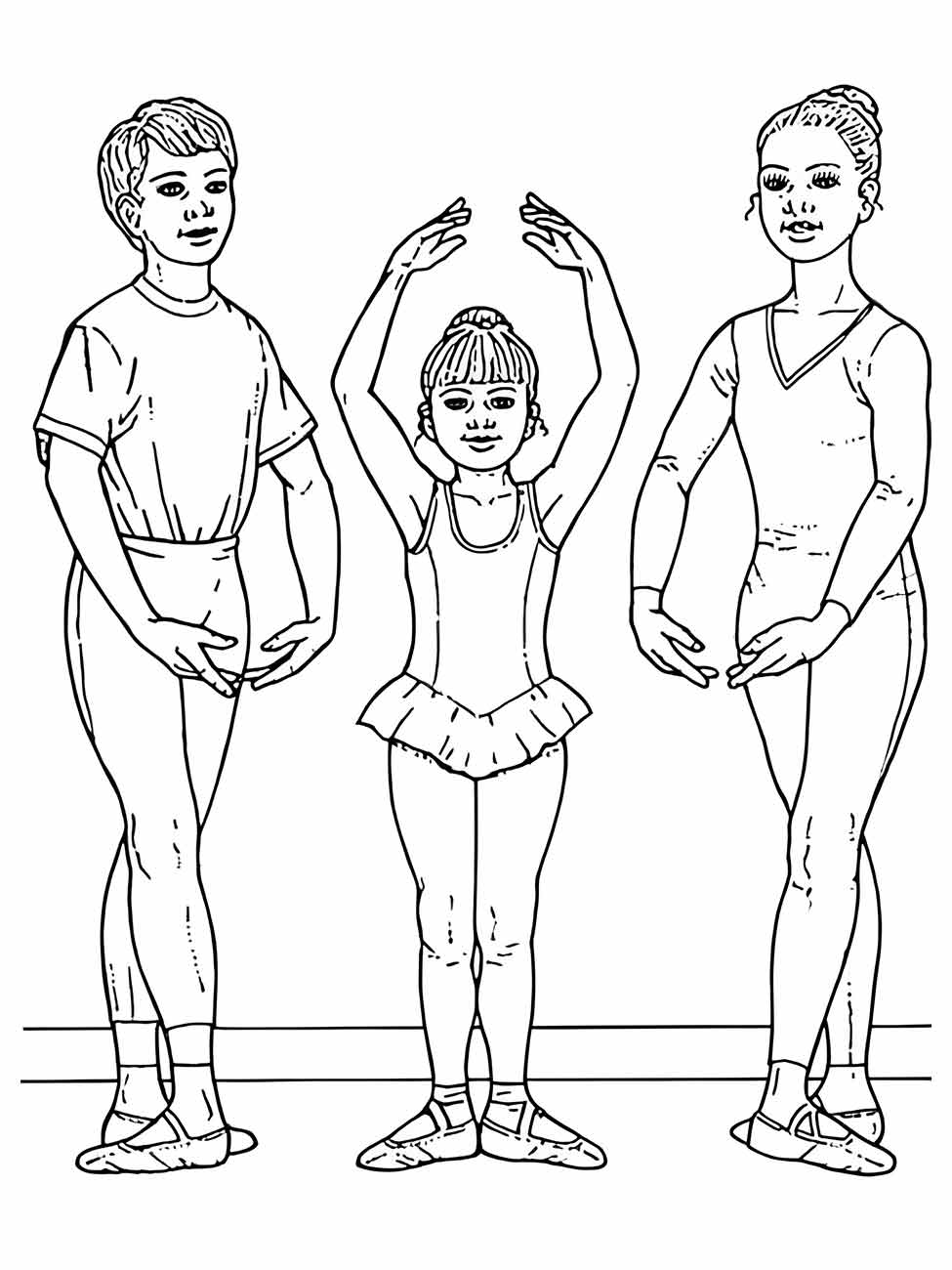 desenho bailarinas para colorir 32