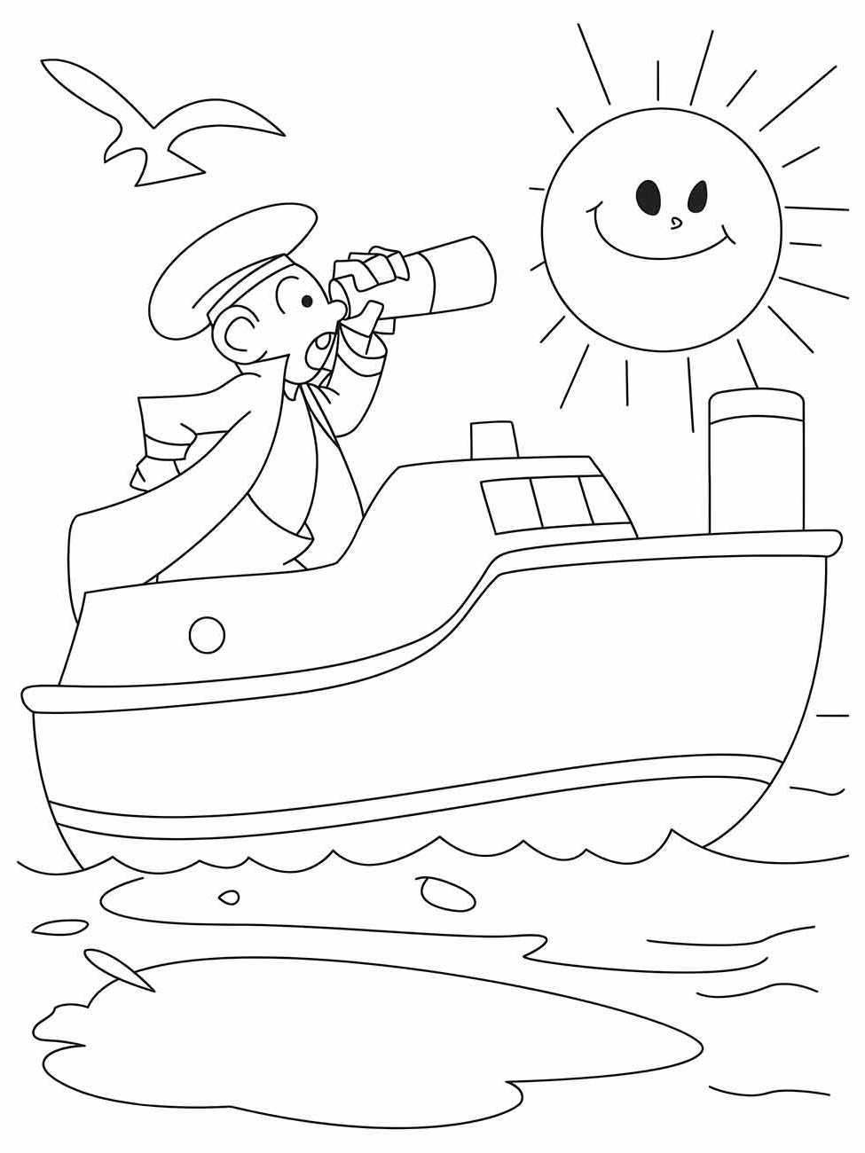 desenho barco para colorir 32