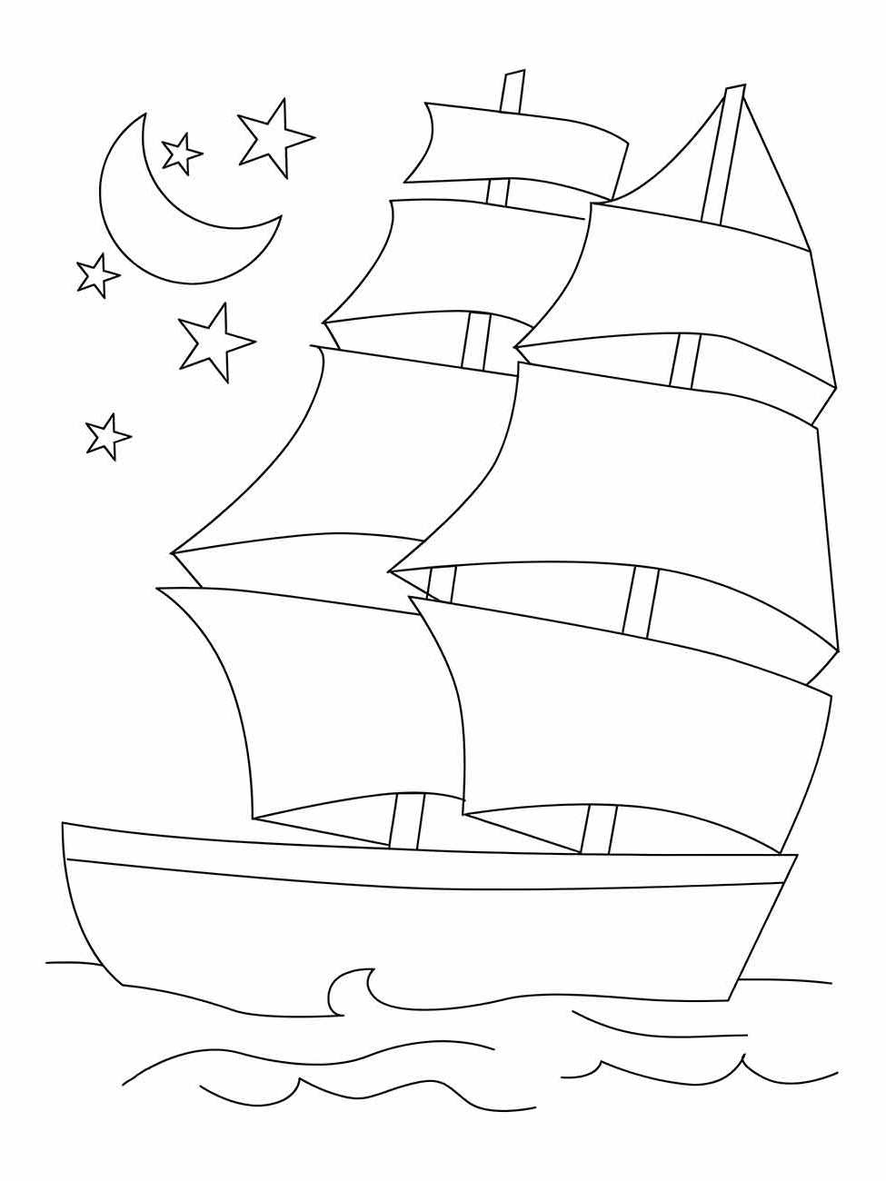 desenho barco para colorir 33