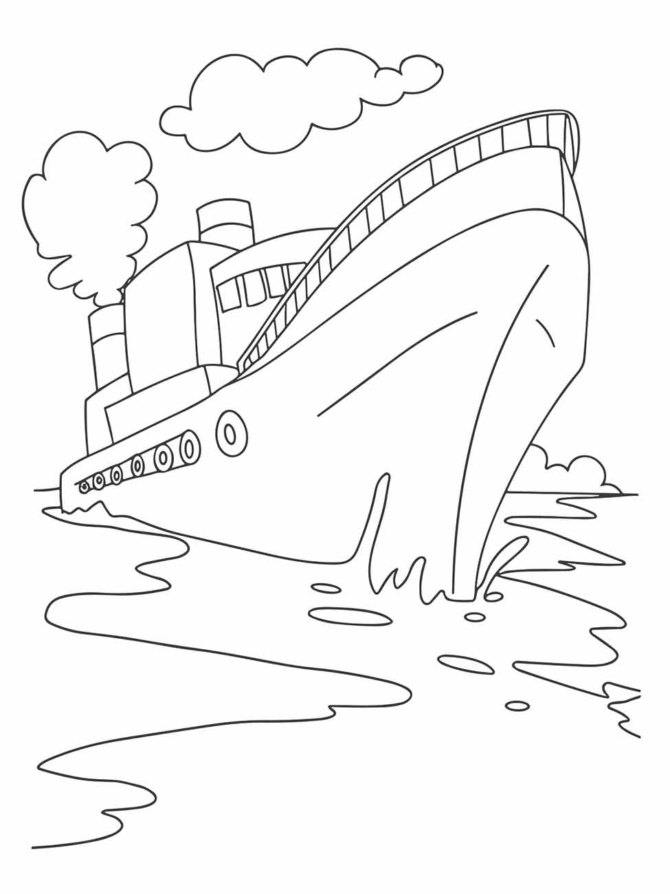 desenho barco para colorir 34