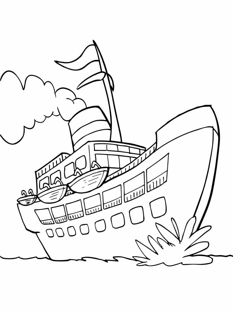 desenho barco para colorir 36