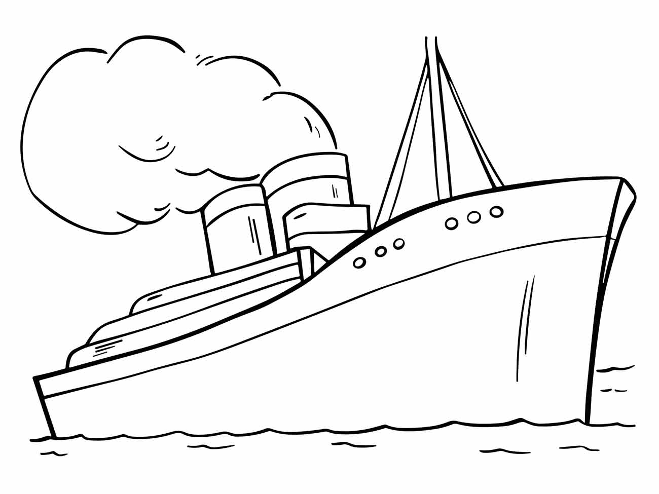 desenho barco para colorir 38