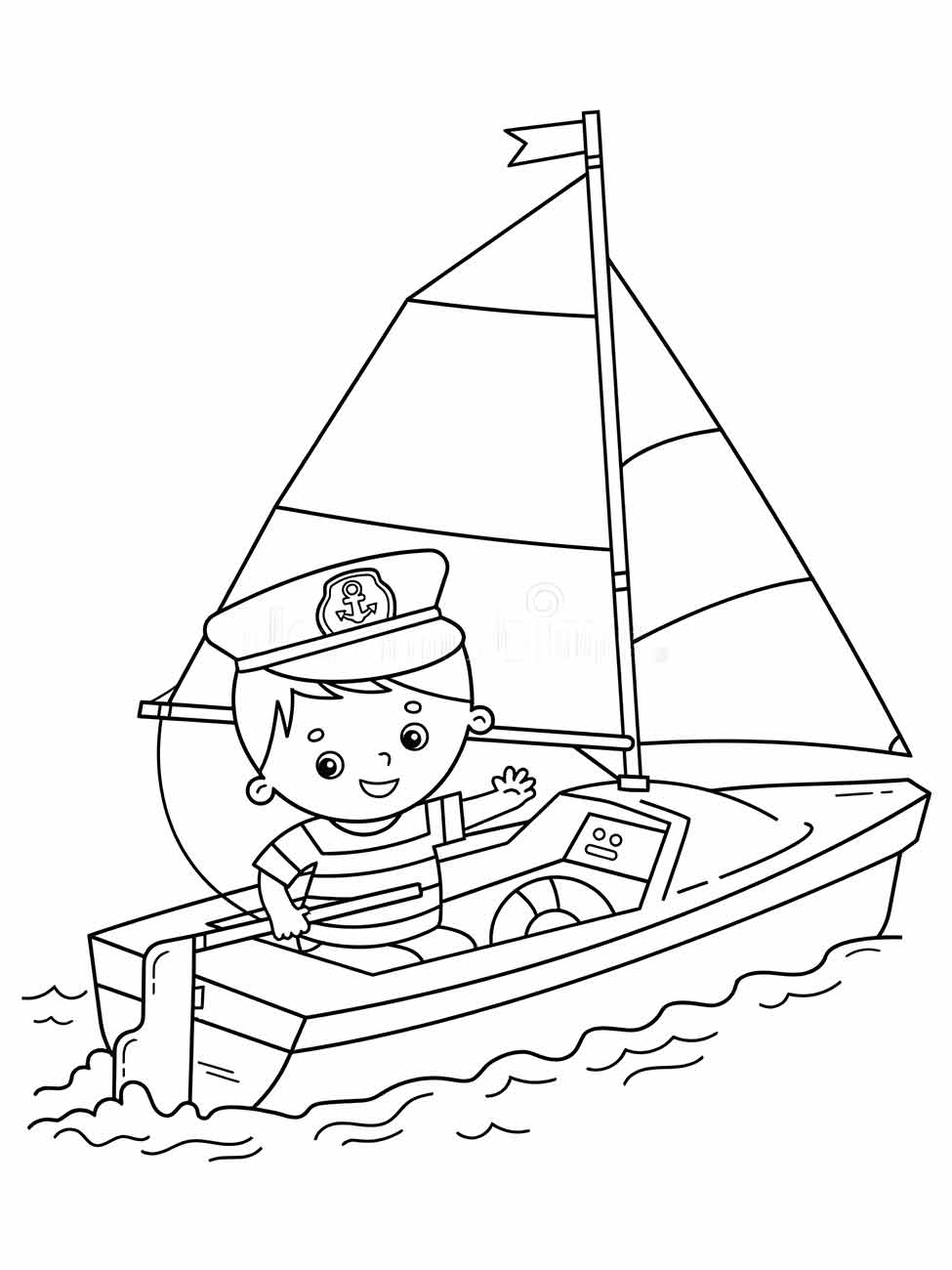 desenho barco para colorir 45