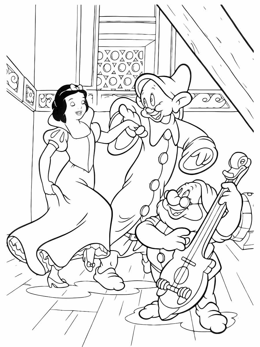 desenho branca de neve para colorir 53