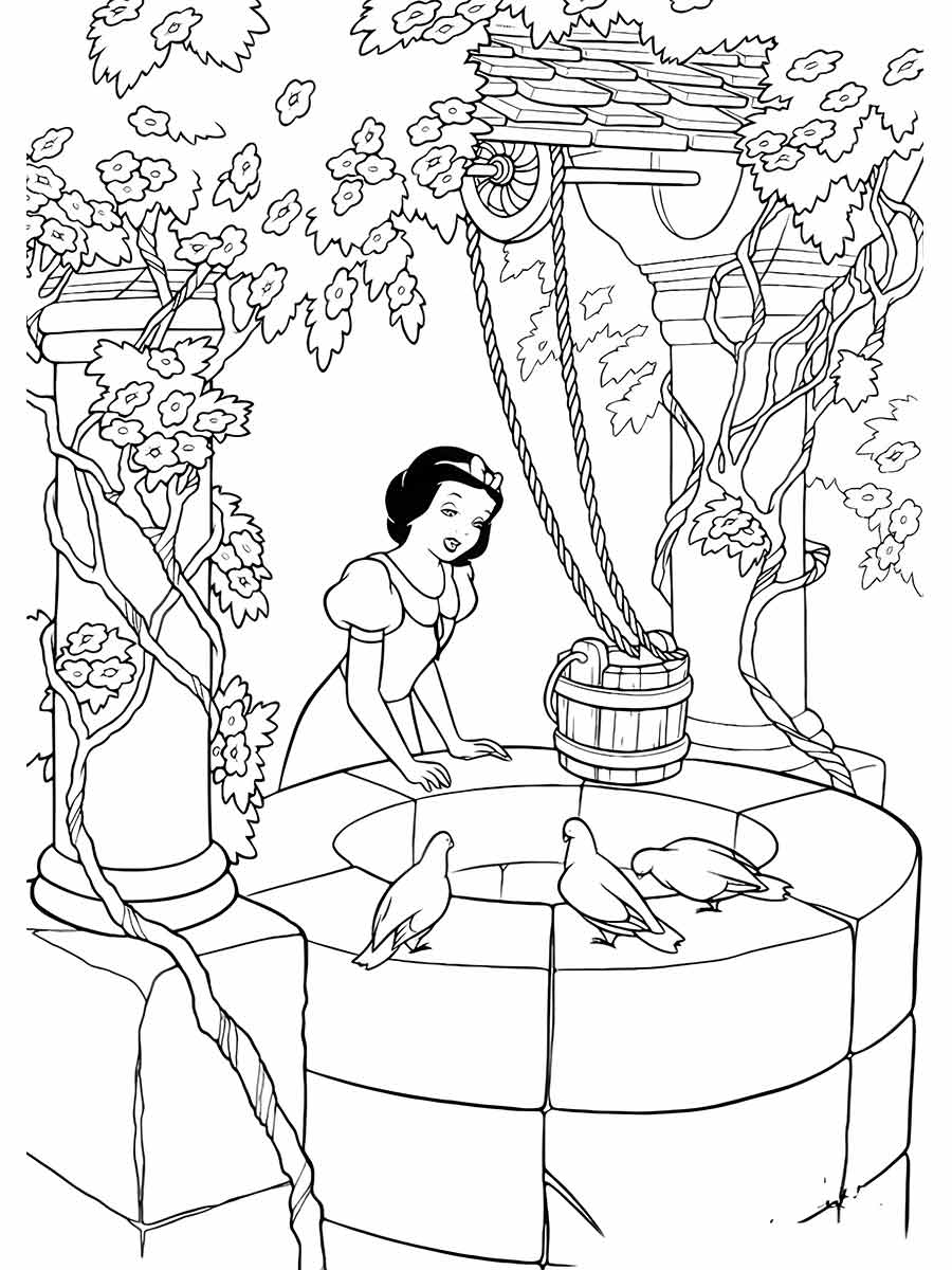 desenho branca de neve para colorir 54