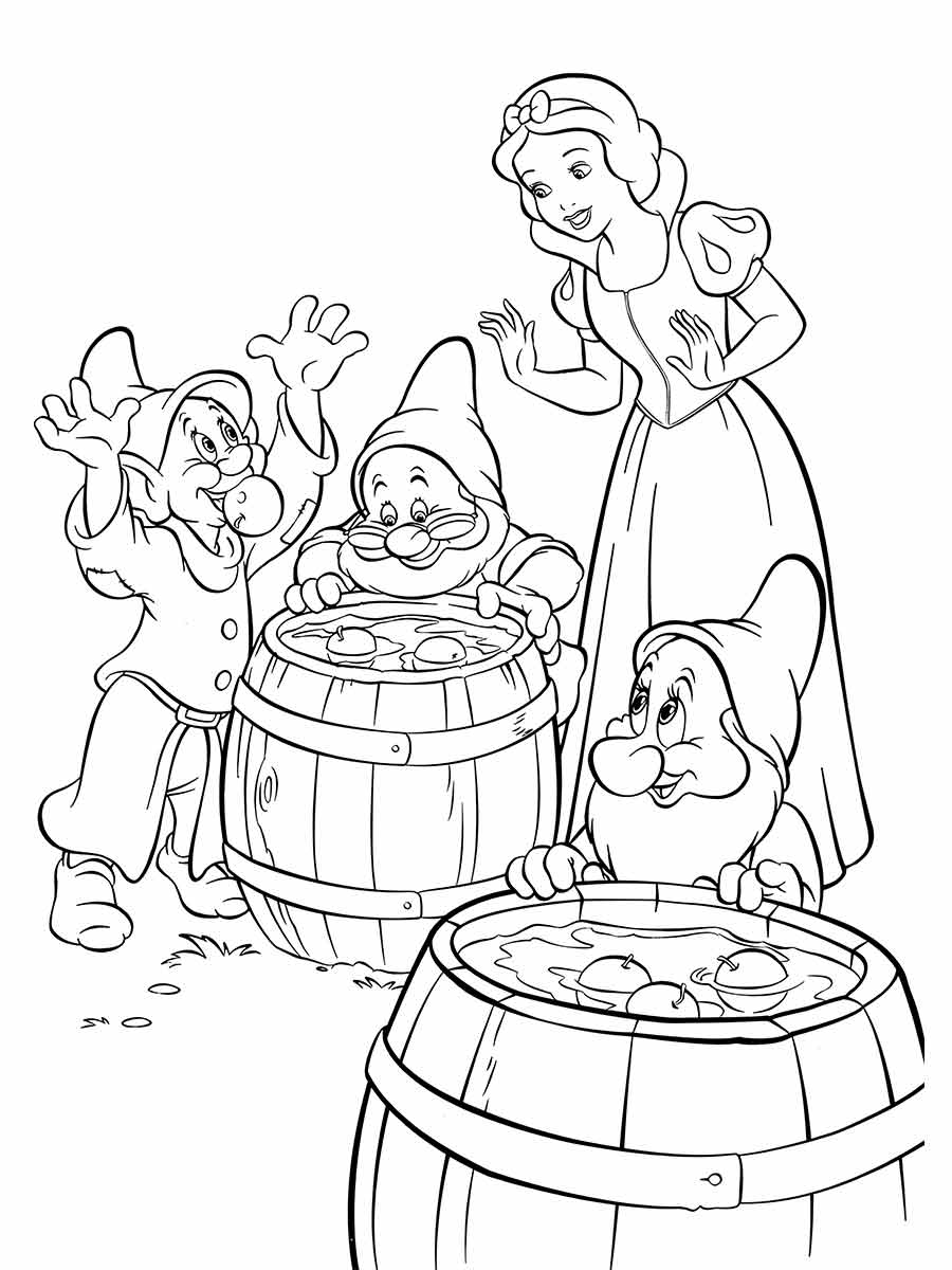 desenho branca de neve para colorir 55